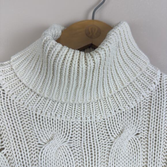 Lauren Ralph Lauren Women’s L Cable-Knit Turtleneck Sweater Preppy ,Ivy League - Picture 5 of 13